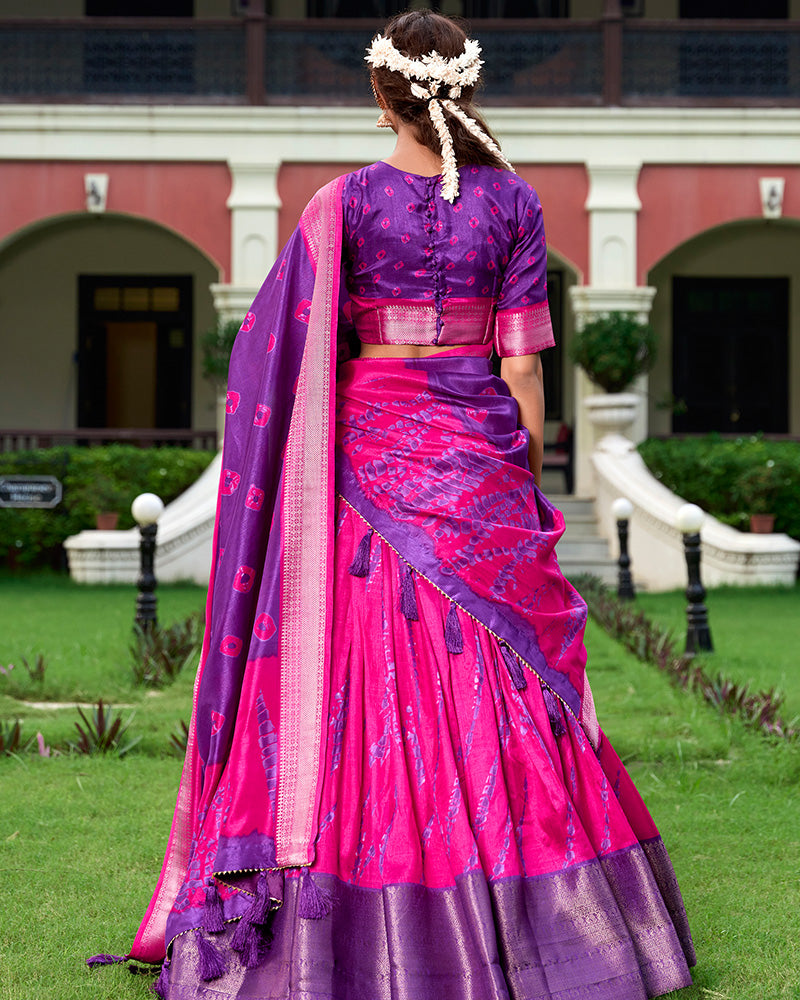 Designer Purple Color Dola Silk Lehenga Choli