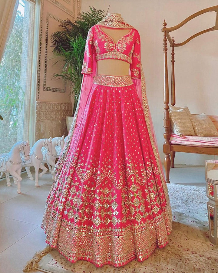 Pink Phantom Mirror Lehenga Choli