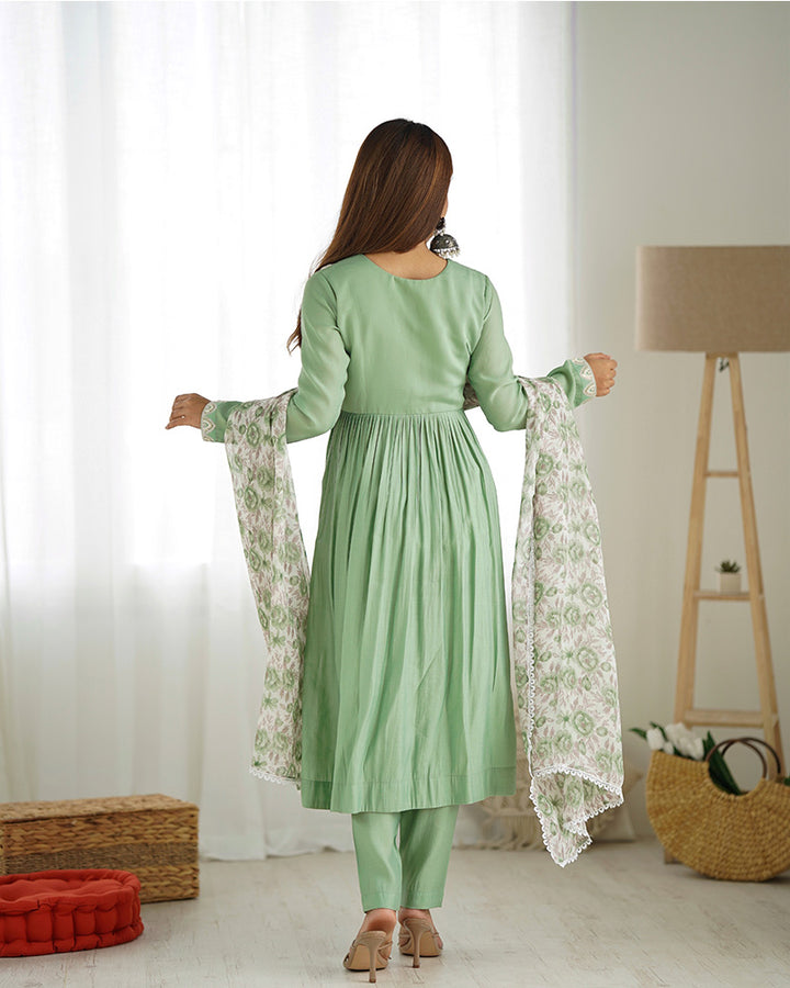 Pista Color Roman Silk Three Piece Salwar Suit