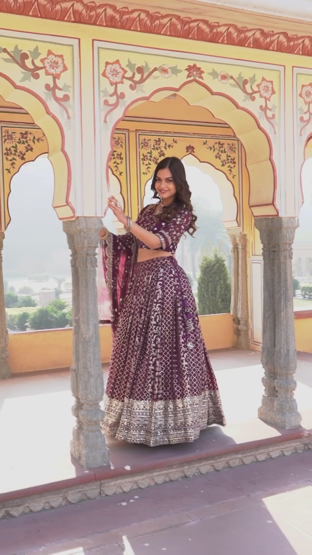 Beautiful Rani Pink Color Pure Viscose Jacquard Lehenga Choli