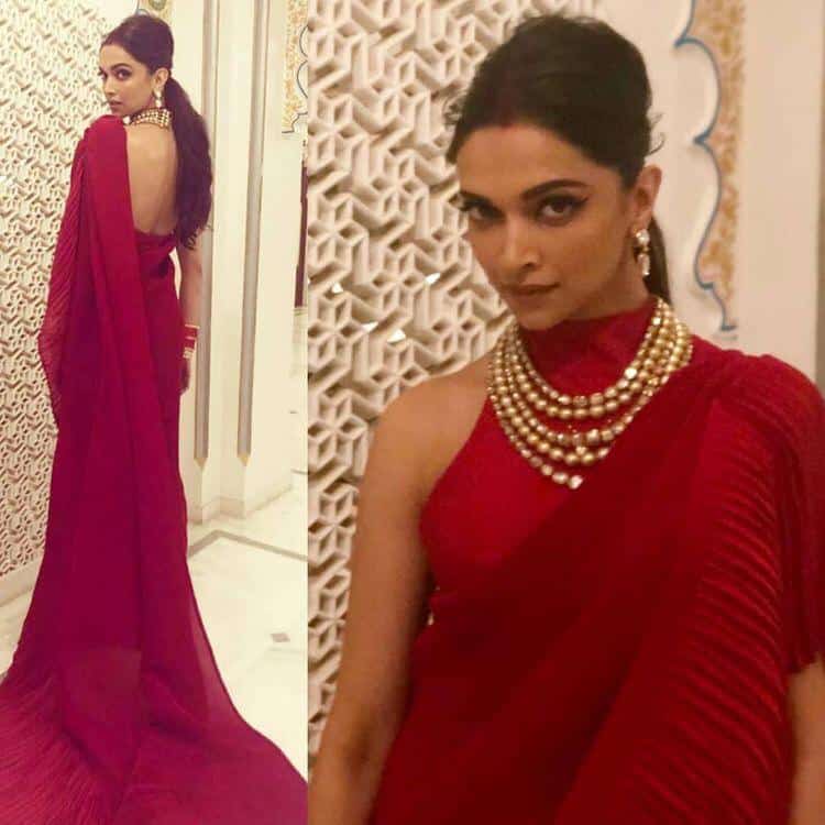 Deepika Satin Semi Ruffle Saree