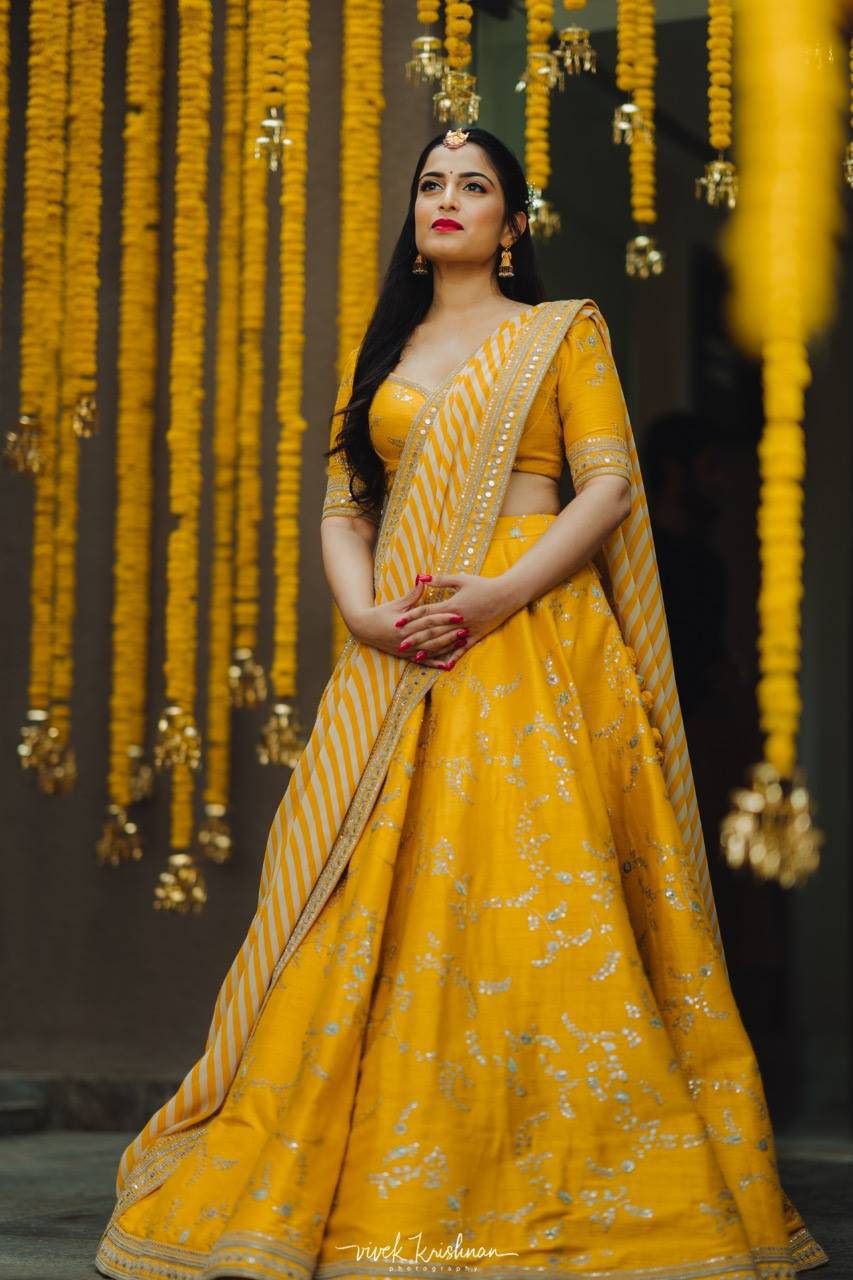 Buy Sabyasachi Lime Green Neon Embroidery Silk Bridal Lehenga Choli  Customize Lehenga Bridesmaids Designer Lehenga Made to Measure Stitching  Online in India - Etsy