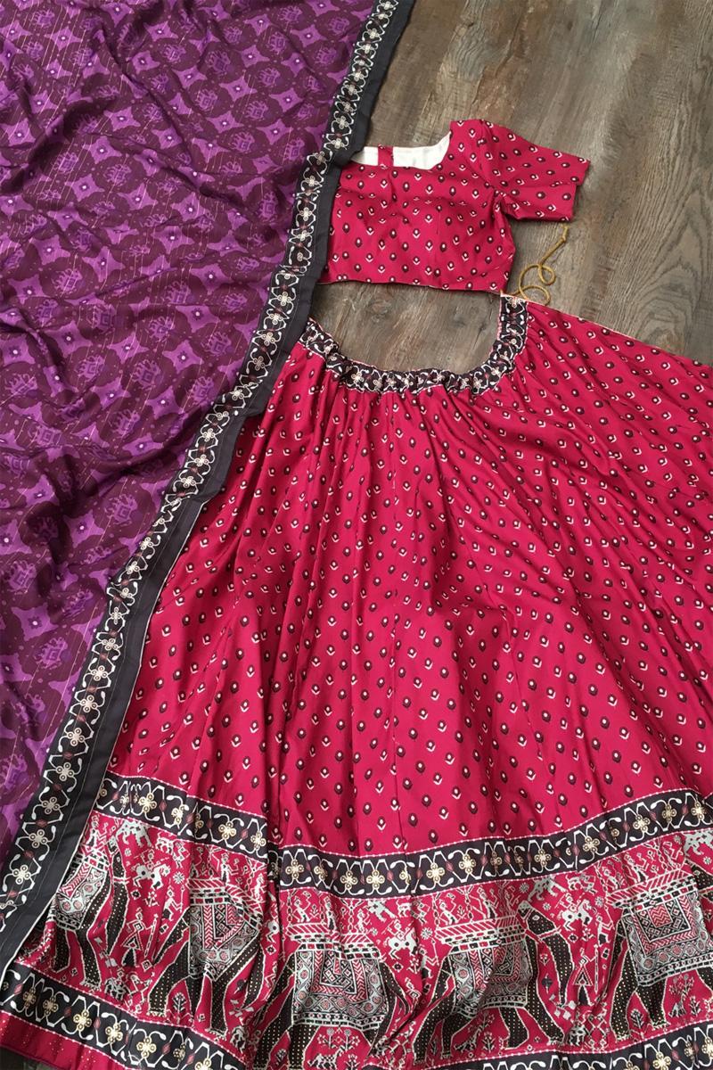 Pink Stunning And Classy Vaishali Silk Designer Lehenga Choli