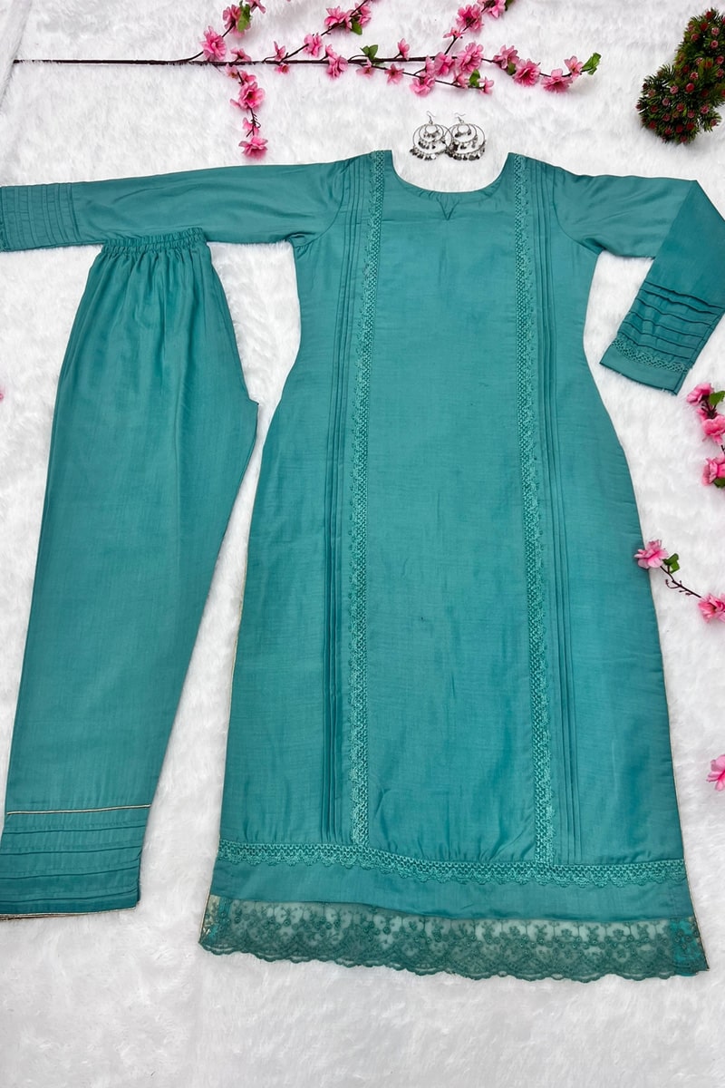 Soft Maska Cotton Silk Two Piece Pakistani Suit